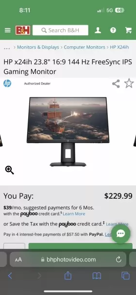 X24IH HP Gaming Monitor Ips Led Freesync Gtg #3