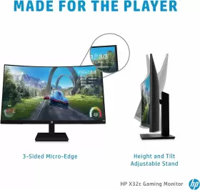 X32C HP Fhd Curved Gaming Monitor Eyesafe Hdmi Displayport #3