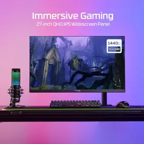 64V69AA HYPERX Aba Armada Gaming Monitor Nvidia Sync Desk #3