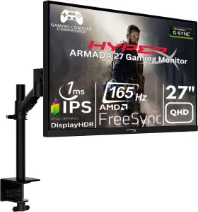 64V69AA HYPERX Aba Armada Gaming Monitor Nvidia Sync Desk