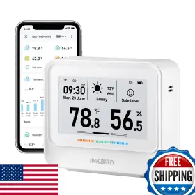 B0CDLFLRCQ INKBIRD Wifi Thermometer Hygometer Humidity Sensor