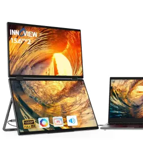 INVPM009-02B INNOVIEW Laptop Screen Extender Dual Stacked Wi