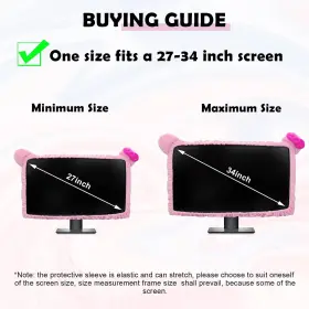 747328393567 KAKUROOKIE Monitor Cover Cat Ear Design #3