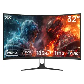 921958688413 KTC Curved Gaming Monitor Qhd Adaptive Sync
