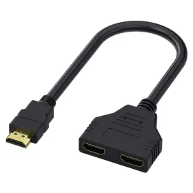 B0993N6PF5 KUJOBUY Hdmi Male Dual Female Splitter Cable Tv