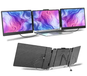 680358273938 KUKIRIN Triple Screen Laptop Monitor Extender