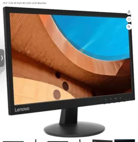 C22-25 LENOVO Led Backlit Lcd Monitor Hdmi Fhd Tilt