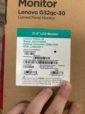 66F2GCC1US LENOVO IDEA Wqhd Curved Screen Led Monitor #2