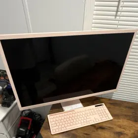 27SQ850S LG Uhd Ips Led Pink Smart Monitor Keyboard Mouse