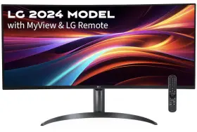 34SR65QC-B.AUS LG Wqhd Ips Curved Smart Monitor Myview