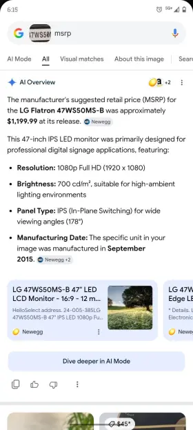 47WS50MS-B LG Flatron Ips Led Digital Signage Display