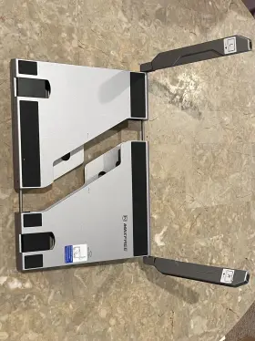 F2-SILVER MAXFREE Triple Screen Laptop Monitor Extender Stand #2