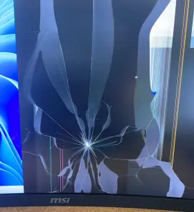 G321CUV MSI Cracked Screen Uhd Curved Gaming Monitor Hdr #3