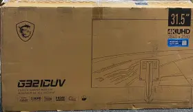 G321CUV MSI Cracked Screen Uhd Curved Gaming Monitor Hdr