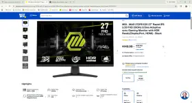 824142435649 MSI Gaming Monitors Display Port Hdmi Rapid Ips