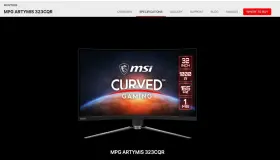 AG321CQR MSI Optix Wqhd Curved Gaming Monitor #3
