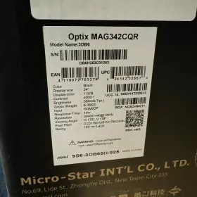 OPTIXMAG342CQR MSI Optix Curved Monitor #2