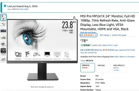 PROMP241X MSI Pro Hdmi Monitor