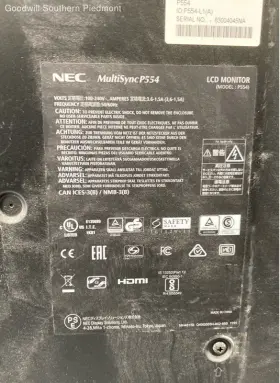 P554 NEC Multisync Lcd Display #3