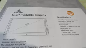 766214012658 NEXIGO Monitor Ips Usb Displa #3