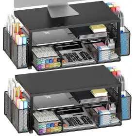 B0FJW716M4 OPNICE Monitor Stand Riser Desk Organizer Drawers