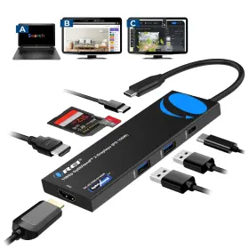 B0F8RHS3ML OREI Splitextend Laptop Docking Station Dual Usb