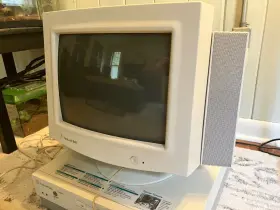 1402S PACKARD BELL Crt Monitor Vga Speakers