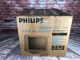 107G66-27 PHILIPS Flat Crt Tube Monitor Gaming Nos #2