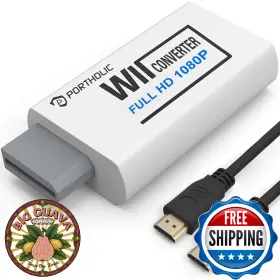 B0753CZ8MC PORTHOLIC Wii Hdmi Converter Adapter Device