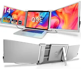 027685865182 QGE Laptop Screen Extender Fhd Triple Monitor