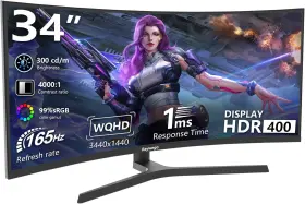 Q340B45 RAYWEGO Curved Ultrawide Gaming Monitor Uwqhd