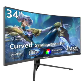 Q34DB45-1 RAYWEGO Ultrawide Curved Gaming Monitor Uwqhd