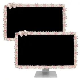JJL20702 REIGNSWORD Cute Monitor Cover Bow Tie Lovely Access