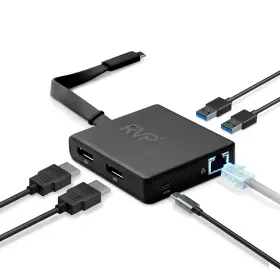 B0C77R6X6V RVP Usb Docking Station Dual Monitor Displayport