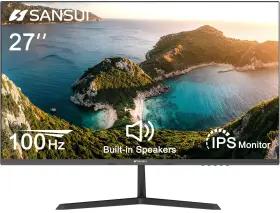 852819008438 SANSUI Monitor Ips Speakers Fhd