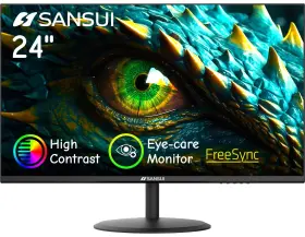 B0CD253J1Q SANSUI Care Monitor Hdmi Vga Viewing Angle