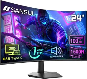 ES-24C1-CA SANSUI Curved Monitor Usb Sp