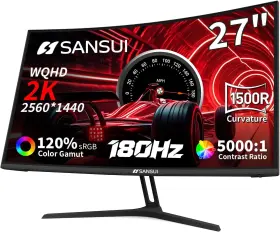 ES-G27C1Q SANSUI Wqhd Curved Gaming Monitor Srgb Hdr