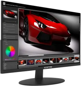 792343319573 SCEPTRE Led Monitor Hdmi Vga Speakers Blac