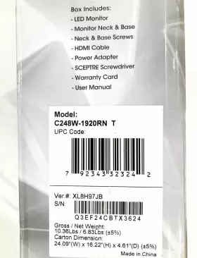 C248W1920RN SCEPTRE Led Monitor Speakers #3