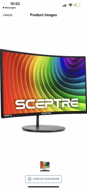 C275W1920RN SCEPTRE Hdmi Vga Speaker Curved Monitor C275W1920RN SCEPTRE Hdmi Vga Speaker Curved Monitor