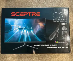 C325B-QWD168 SCEPTRE Curved Gaming Monitor Qhd Up
