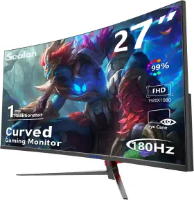 Sealan 313054360359 27 Inch Curved Monitor 180hz Full Hd 1080p 1800r Led Computer Di