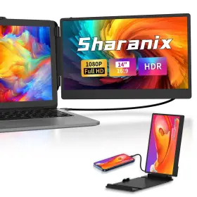 745526406997 SHARANIX Laptop Screen Extender Dual Monitor Fhd