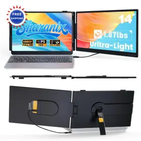 745526407635 SHARANIX Laptop Screen Extender Fhd Ips Dual Usb