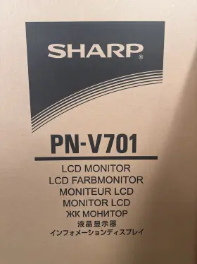 PN-V701 SHARP Led Lcd Display Operation