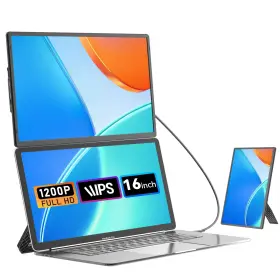 704444859834 SIAVIALA Monitor Fhd Laptop Screen Extender Up