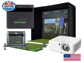 B0FY3NHBDM SKYTRAK Golf Simulator Ultimate Studio Dual Radar