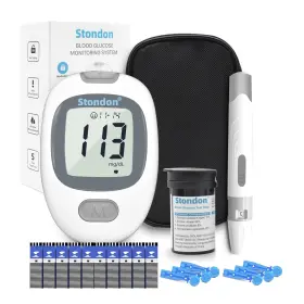 B0F4856L6N STONDON Blood Glucose Monitor Strips Lancets Kit