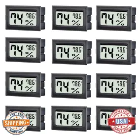 B08P3NRH95 TASOGEN Mini Digital Thermometer Hygrometer
